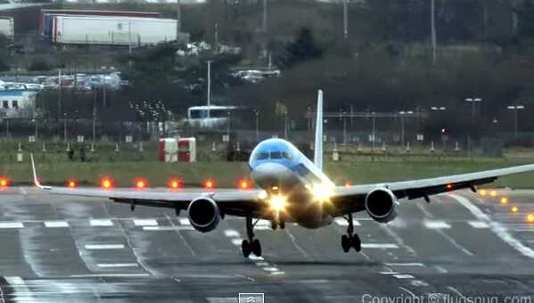 aterragem avioes contra vento